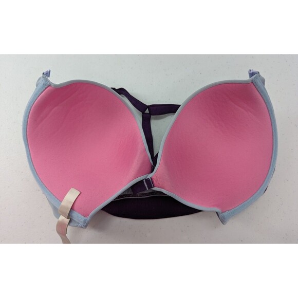 Victoria's Secret PINK Bra Women’s 34DD Lavender Purple Push Up Racerback-Read - Picture 4 of 7
